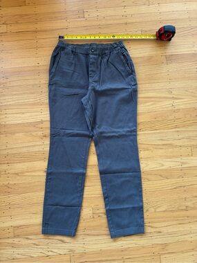 Cove Men's Elastic-Waist Chinos in Dark Gray
